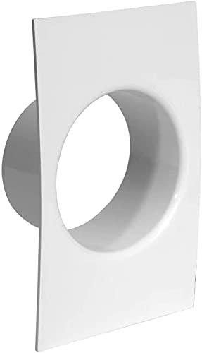 120 mm de diámetro, brida de conexión de canal de 12 cm de diámetro, brida recta de tubo de plástico, para calefacción, refrigeración, sistema de ventilación, plástico ABS