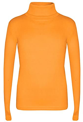A2Z 4 Kids Girls Polo Neck T Shirt Top Thick Cotton - Polo Neck 002 Mustard 11-12