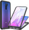 CENHUFO Funda Xiaomi Redmi 9, 360 Grados Antigolpes con Protector de Pantalla Integrado Robusta Doble Cara Bumper Case Transparente Anti-Amarilleo Capa Completa Carcasa para Xiaomi Redmi 9 -Negro