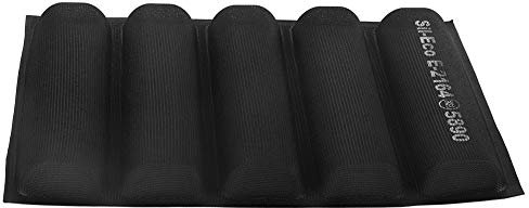 Bicaquu Utensilios para hornear pan francés, Moldes de pan de forma oblonga de silicona Bandeja para hornear de pan