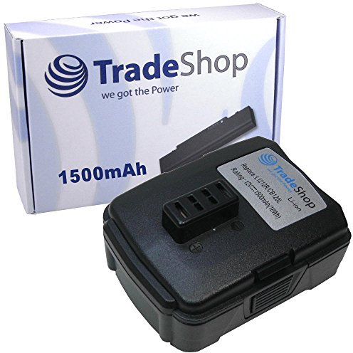 Trade-Shop Li-Ion Werkzeug Akku 12V / 1500mAh ersetzt Ryobi AEG 130503008 5132000046 BPL-1213 RB12L13