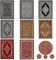 Orient Teppich rot beige grau schwarz klassisch dicht gewebt mit Ornament und Blumenmotiven, Farbe:R8757, Maße:Ø 160 cm Rund