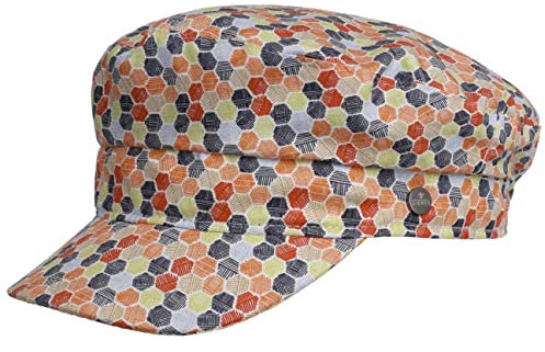 LIERYS Hexagon Elbsegler Schirmmütze Baker-Boy-Stil Denim Kapitänsmütze Damen Frühjahr Sommer bunt One Size
