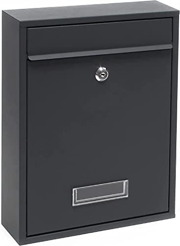 Kippen 10006AN - Cassetta Postale Modello MAIL, Colore Antracite, Dimensioni: 320x215x90 mm