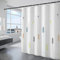 GRICOL Duschvorhang Wasserdicht 180 x 200 cm Badvorhang aus Polyester Stoff Waschbar Bad Vorhang mit 12 Ringe für Dusche und Badewanne Weiß