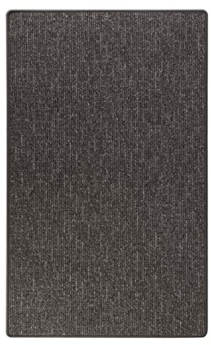 Floordirekt Teppich Läufer Alto - Meterware - Teppichläufer Küchenläufer Flurteppich auf Maß - Wohnzimmerteppich Flurläufer (Anthrazit, 100 x 400 cm)