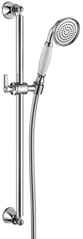 PAINI FRANCE ROBINETTERIE Ensemble sur barre rétro Lady’s 1 jet Epoxy Noir Mat - Barre métal - Douche et baignoire