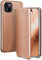 ONEFLOW Business Case für iPhone 15 Handyhülle klappbar mit Standfunktion, Klapphülle Flipcase Cover Dünn, PU Leder Hülle mit Kartenfach, 360 Grad Schutzhülle, Rosegold