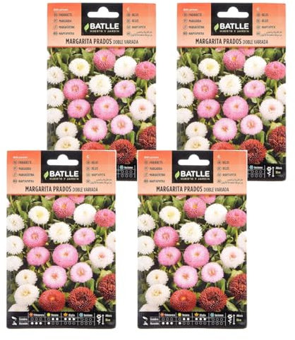 Semillas de margarita colores variados de Semillas Batlle PACK (4)