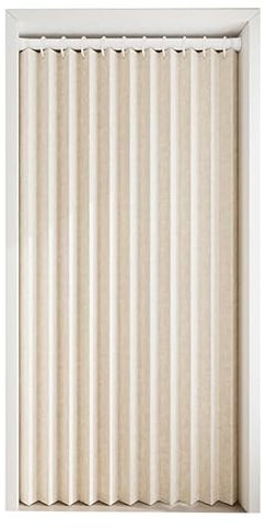 Rideau Thermique Accordéon Pliant pour Porte IntéRieure - Chambre à Coucher, Salle de Bain et Buanderie