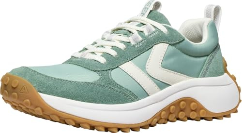 KEEN Women's KS86 Comfortable Durable Retro Style Sneakers, Dark Forest/Star White, 6