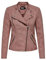 ONLY Onlava OTW Noos Biker en Cuir synthétique Veste de Motard, Acajou Clair, 40 Femme