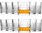 KIAPPO Whiskygläser Set 320 ml - 12 Stück Whiskey Glass - Glasses für Rum Gin Cognac Bourbon - Trinkgläser - Wassergläser - Cocktailgläser für Partys - Eventgläser
