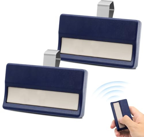 Telecommande Radio pour Porte de Garage, Compatible avec Chamberlain LiftMaster 4335E, 433,92MHz avec 4330E, 4332E, 4333E, 4335E,Lot de 2
