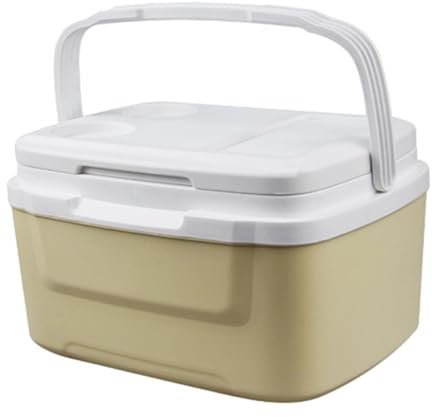 Enfriador térmico portátil de 8 litros, contenedor de alimentos rígido a prueba de fugas para exteriores, 13.2 x 10.4 x 7.7 pulgadas, caja segura para alimentos, paquete de hielo ligero integrado para