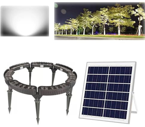 Solar Spot Lights for Trees - Outdoor Waterproof Uplights for Landscape, Yard Solar Tree Lights, Solar Spotlight for Garden