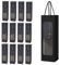 Kraft-Wein-Geschenktüte, Fenster transparent Premium-Wein-Geschenktüte mit Griff, 12 Stück Wein-Organizer für Weihnachten, Hochzeit, Party