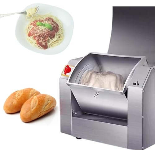 Mélangeur De Farine En Acier Inoxydable De 10 Kg, Batteur Sur Socle Électrique De 1 500 W, Quantité De Pâte De 8 À 20 Livres, Conception À Double Rotation, Dissipation Thermique Rapide, Adapté À La Bo