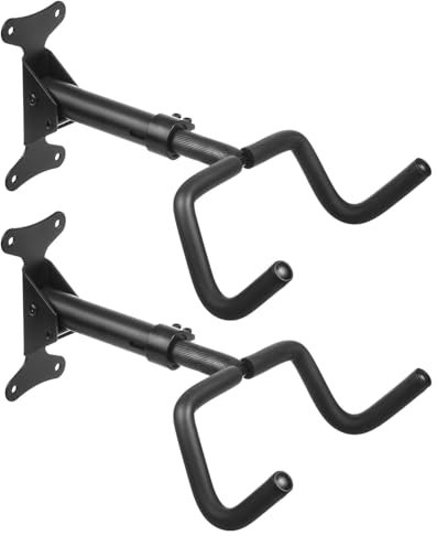 Maclean MC-431 Soporte de Pared para Bicicletas Portabicicletas Horizontal Ajustable Ganchos de Acero Carga máx. 30 kg (2)