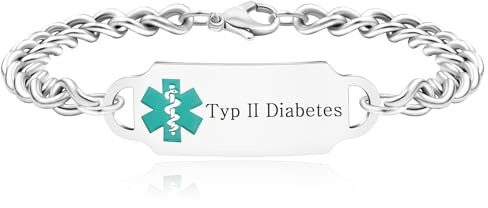 Zircobic Stylische medizinische ID Edelstahlarmband | Weiß, Gold & Roségold Optionen | Anpassbare persönliche Gravur oder editierbarer QR | Wasserdicht & Bequem | Geeignet für den täglichen Gebrauch