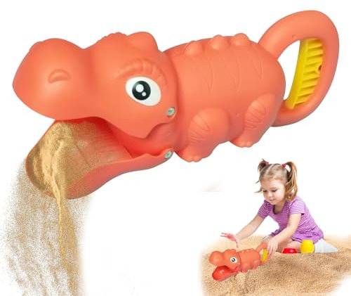 Yarteim Sandspielzeug Kinder, Dinosaurier Sandgreifer Niedliche Tyrannosaurus Kinder Greifer, Sandkasten Spielzeug, Sandspielzeug Handbagger, Strandspielzeug Sandbagger für Jungen Mädchen