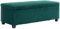HOMCOM Sitzbank mit Stauraum, 84 l, Sitzsack, Wohnzimmer, Bettkasten, Fußstütze aus Cord, mit Deckel, für Wohnzimmer, Schlafzimmer, Eingang, 112 x 42 x 40 cm, Grün