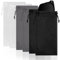 JEYORZY 6 Pezzi Custodia Occhiali Morbida,Custodia Occhiali da Sole,Sacchetti per Occhiali, Porta Occhiali con Chiusura a Coulisse per Protezione Occhiali(Nero, bianco, grigio)