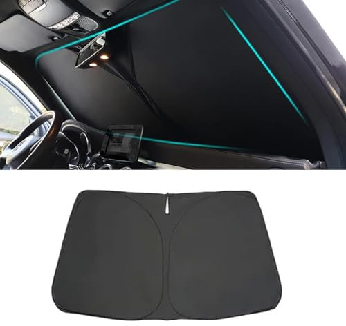 YGECIPOM Compatible con Honda Civic 2006-2011, parasol plegable, parasol plegable, parasol para parabrisas, parasol para parabrisas