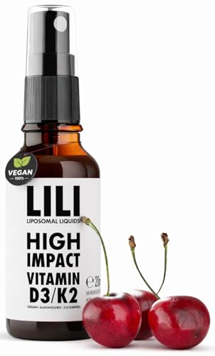 High Impact Vitamin D3 K2 Spray: optimale Aufnahme | 1.000 IE + Vitamin K2 pro Sprühstoß I Hochdosiert I 160 Stück: vegan, schnell, alkoholfrei & zuckerfrei