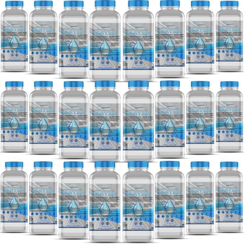 GiDeli Acqua demineralizzata 24 x 1L Acqua distillata per ferro da stiro, batterie, refrigeratore, umidificatore, acquario e laboratorio acqua senza calcare, inodore, trasparente