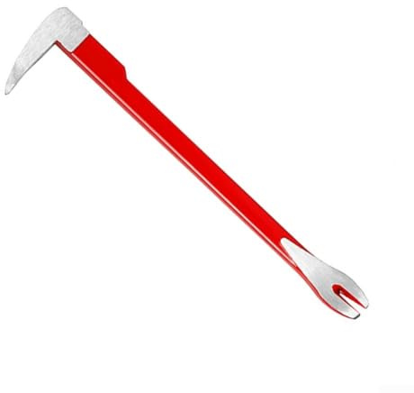 Floweringbeter Heavy Duty Nail Removal Pry Bar with Striking Face and Dual Claw Features for Precise Nail Pulling in Home Repair and Furniture Installation Tasks (245mm)