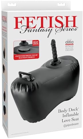 Pipedream Fetish Fantasy Series Body Dock Inflatable Love Seat, Black, 69,2 cm