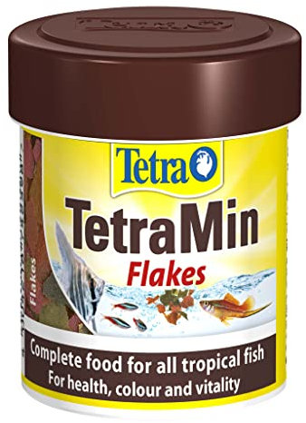 TetraMin Flakes - fish food in flake form for larger ornamental fish, balanced mixture for healthy fish and clear water, 66ml Can