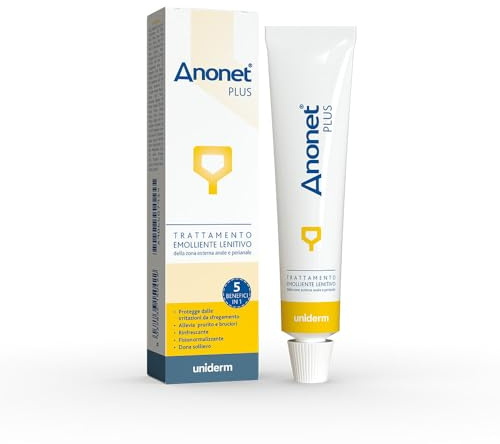 Anonet Plus, beruhigende, erweichende Behandlung des äußeren Perianalbereichs, schützt vor Reizungen durch Reibung, lindert Juckreiz und Brennen, erfrischt und lindert, 30-ml-Tube