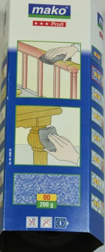 mako Stahlwolle; für Industrie, Handwerk und Haushalt; Körnung 00; ca. 200g