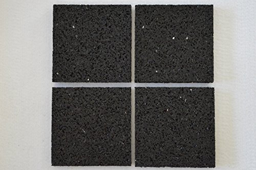 (211€/m²) 4 Pads/Stück in 80x80x8 mm Schwingungsdämpfer, Dämpfungspads, Waschmaschinenunterlage