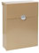 ARREGUI Tondo M E6735-SIL Briefkasten aus Verzinktem Stahl, Größe M (DIN A4 Post), mit ihrer Hausnummer Personalisierbarer Wandbriefkasten, mit Verborgenem Schloss und Schutzklappe, Gold mit Silber