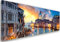 Feeby Bild auf Leinwand - Wandbilder Wohnzimmer Aesthetic - Venedig Architektur - 150x60 cm 1tlg - Schlafzimmer Wandekoration - Bilder Zimmer - Living Room - Deko Wandbilder - Moderne Bild