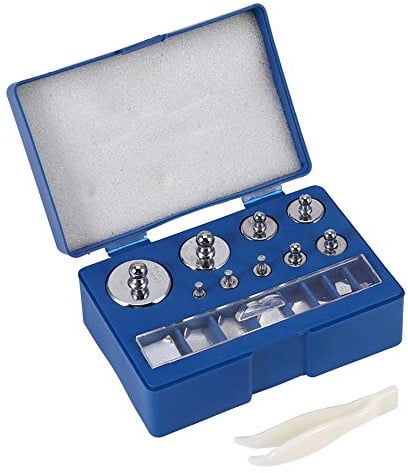 Grammi Kit di pesi di calibrazione, set di pesi di bilancia bilancia Set di pesi per bilancia di bilance digitali e 1 pinzette - 17Pcs, 10mg-100g