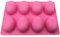 BESTonZON 8 Hohlräume Oval Ei Form Silikonform DIY Ostereier Kuchen Fondant Gelee Schokolade Dessertform Küche Backen Werkzeug (Zufällige Farbe)