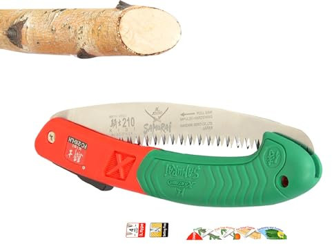Samurai KISI FC-210-LH / 8-1/4 (21cm) Folding Curved Blade Saw Made in Japan