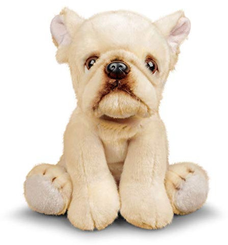 Animigos Plüschtier Französische Bulldogge, Stofftier im realistischen Design, kuschelig weich, ca. 23 cm groß