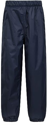 Mountain Warehouse wasserdichte Kinder-Fleecehose - atmungsaktiv, verklebte Nähte, für Mädchen und Jungs - für Winterspaziergänge, Reise und Wandern Marine Kinder 116 DE (5-6 Jahre)