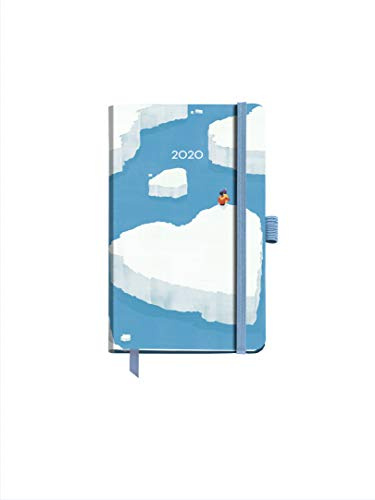 Miquelrius 31490 Taschenkalender 2020, Wochenansicht, horizontal, 90 x 140 mm, Iceberg, Katalanisch