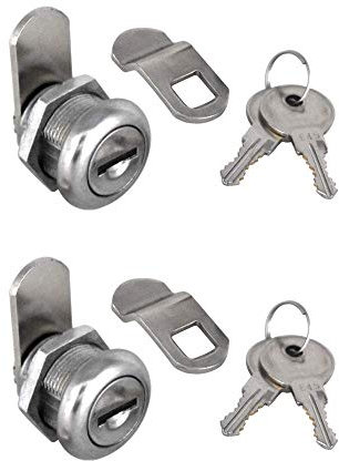 2 serrature a camma per armadietti con chiave uguale per cassetta degli attrezzi da 5/8 Cilindro per camion Pickup Tool Box Distributore automatico Cassetto Cassetta degli attrezzi Cassetta degli