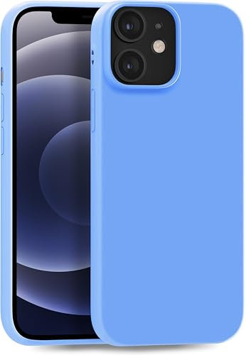 MyGadget Cover per iPhone 12 Mini - Custodia Protettiva in Silicone Morbido – Case TPU Flessibile - Protezione Antiurto & Antigraffio - Blu Chiaro