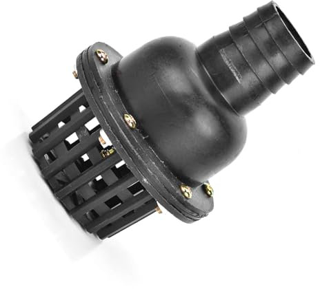 Clapet de Pied de Pompe à Eau, clapet de Pied de Pompe, clapet Anti-Retour, clapet de Pied de Pompe de puits en PVC Noir pour Machine à Fluide, 1.5in 2in 2.5in 3in 4in(1.5)