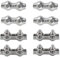M2 Morsetto Duplex Morsetto Cavo a Fune Acciaio Inox 304 Fune Metallica Clip 2 Bulloni per Cavi per Funi filo stendibiancheria per esterno Fisse Vele da Sole 8 pezzi