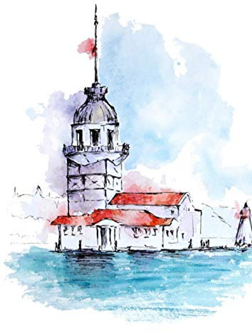 Jahresplaner 2021 Notizbuch 365 Tage DIN A4 Istanbul Kiz Kulesi: Kalender | Planner | Organizer | Terminkalender | Timer | Jahreskalender