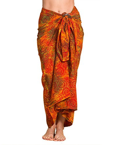 PANASIAM Sarong B010 Orange tones, XL